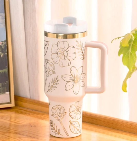 Gourde isotherme Boost Gold Ring en acier inoxydable - 590ml