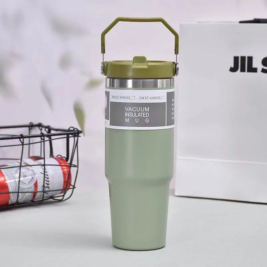 Gourde isotherme MaxiGob Snap en acier inoxydable + tritan - 890ml