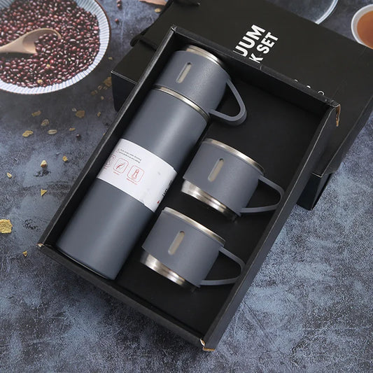 Coffret Thermos Coffee Smart en acier inoxydable - 500ml