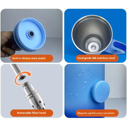 Gourde isotherme Boost Anse Gradient en acier inoxydable - 590ml/850ml/1L
