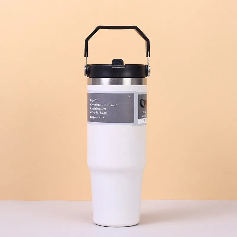 Gourde isotherme MaxiGob Snap en acier inoxydable + tritan - 890ml