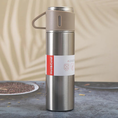 Coffret Thermos Coffee Smart en acier inoxydable - 500ml