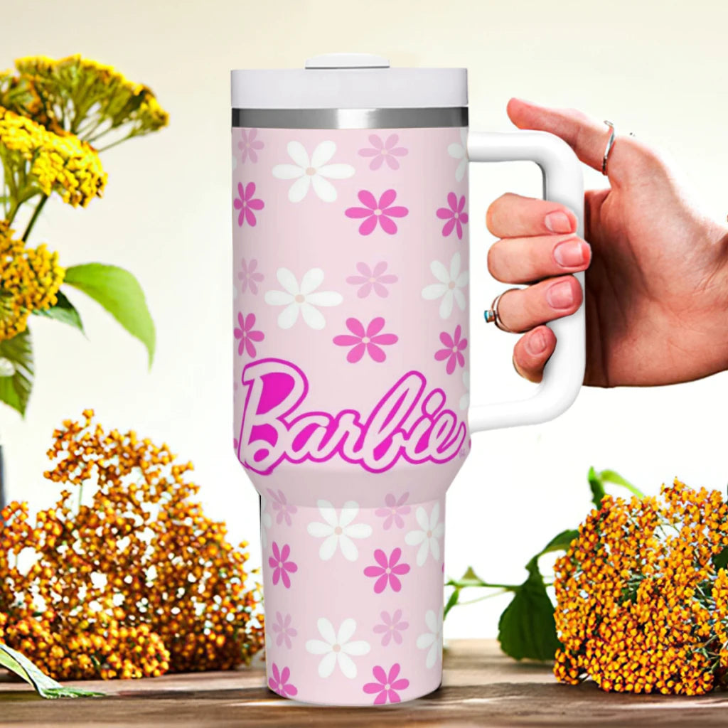 Gourde isotherme Boost Barbie Rose en acier inoxydable - 1.18L