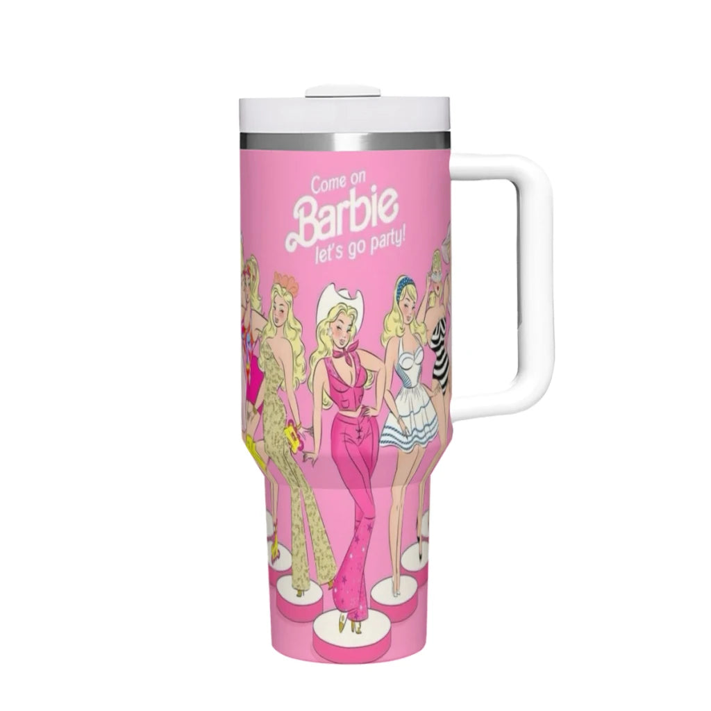 Gourde isotherme Boost Barbie Rose en acier inoxydable - 1.18L