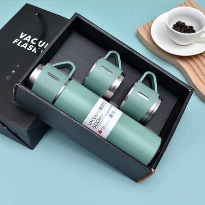 Coffret Thermos Coffee Smart en acier inoxydable - 500ml