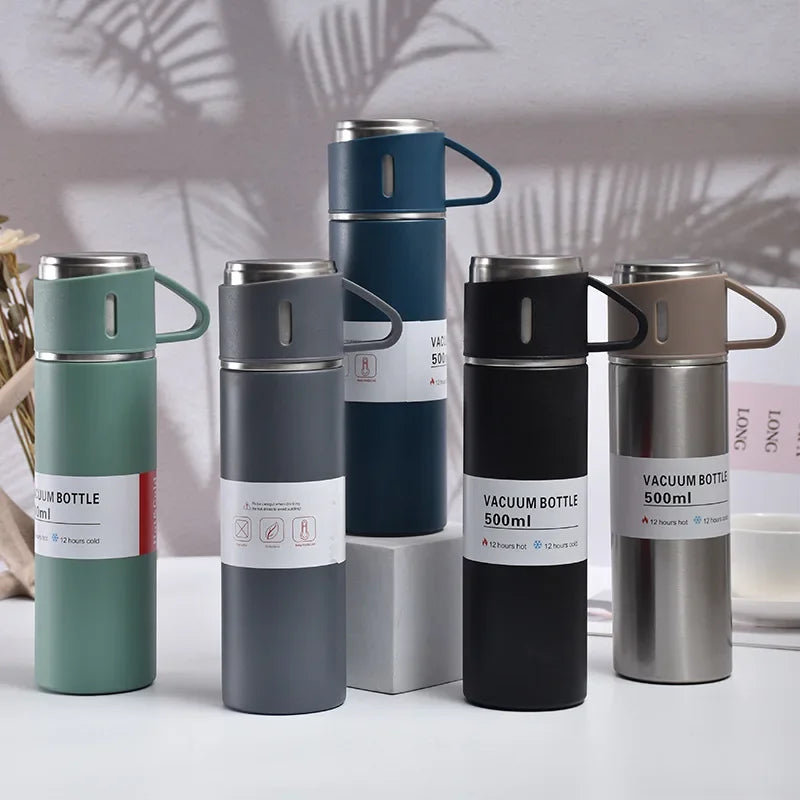 Coffret Thermos Coffee Smart en acier inoxydable - 500ml