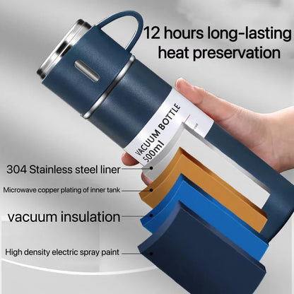 Coffret Thermos Coffee Smart en acier inoxydable - 500ml