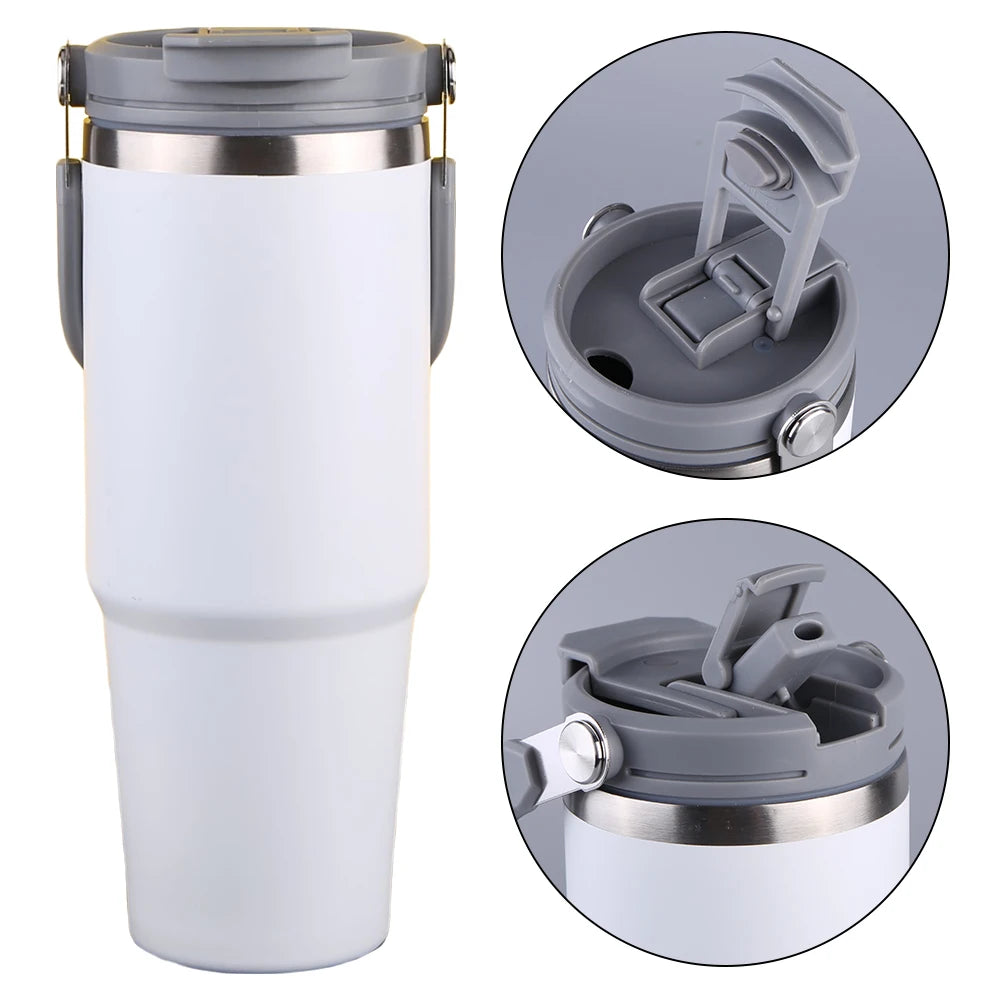 Gourde isotherme Snap isolée en acier inoxydable - Poignée Curve - 850ml