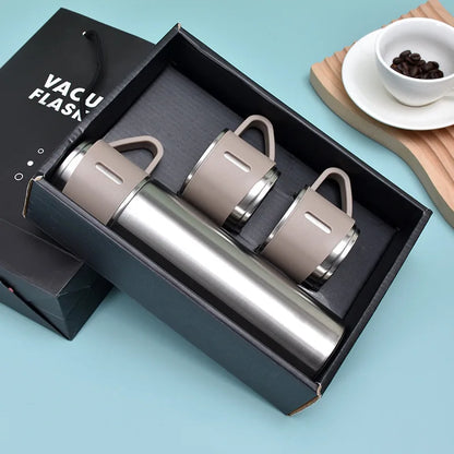 Coffret Thermos Coffee Smart en acier inoxydable - 500ml